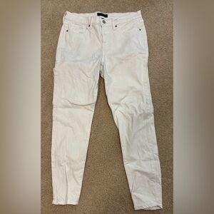 White Banana Republic Mid-rise Skinny Jeans Size 10